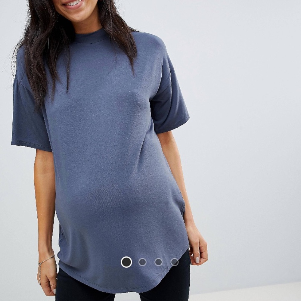 ASOS Short Sleeve Tee in Slate Blue